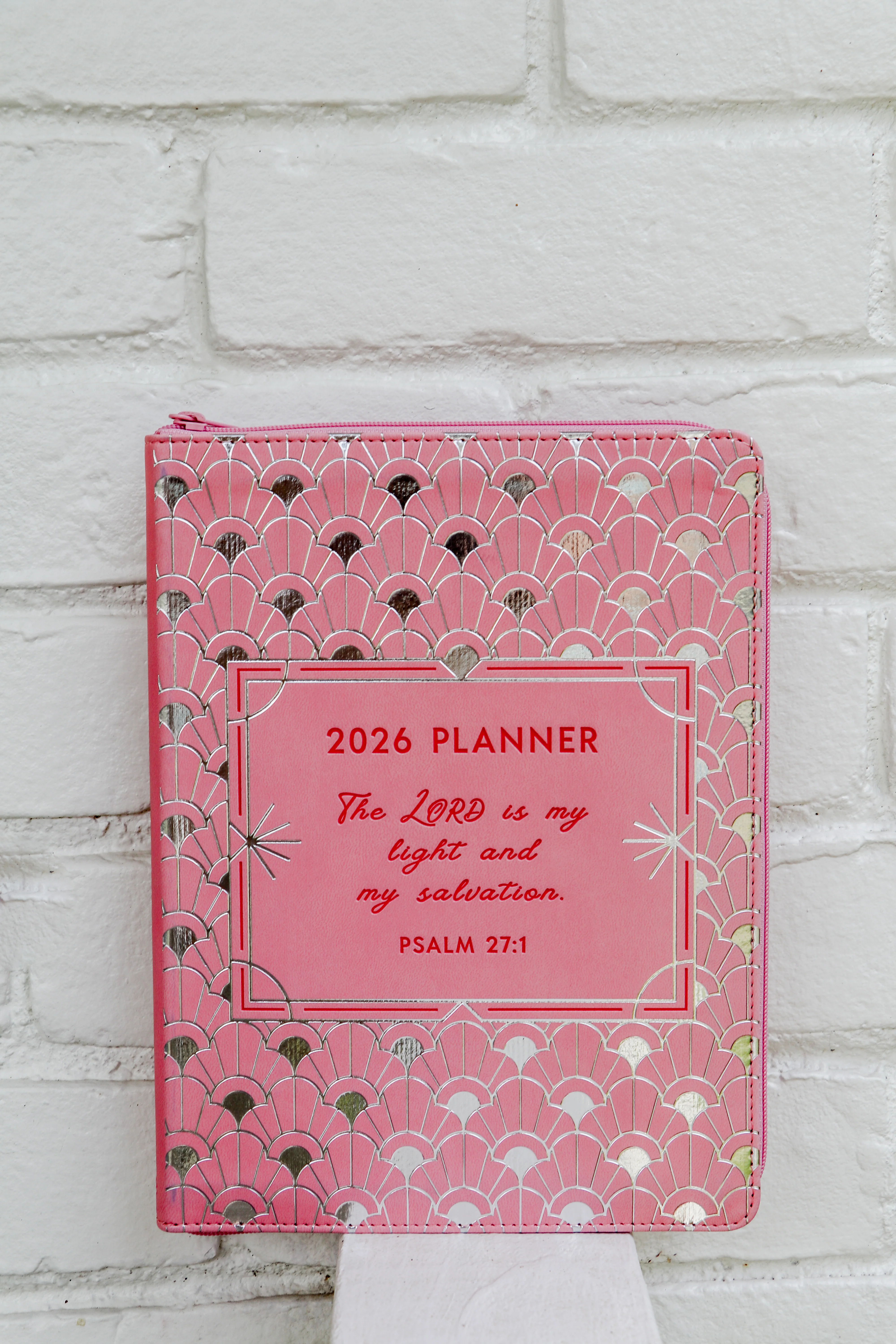 2026 NKJV 16-Month Scripture Planner, Zippered Leathersoft, Pink, The Lord Is My Light - Image 13