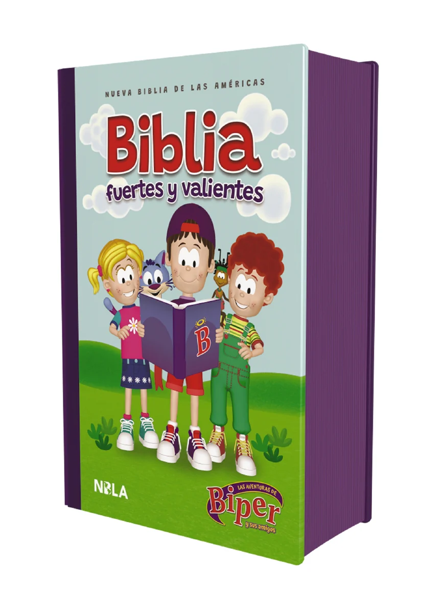 Biblia Biper y sus amigos, Fuertes y valientes (NBLA), Tapa dura, palabras de Jesús en rojo, Comfort Print - Image 2