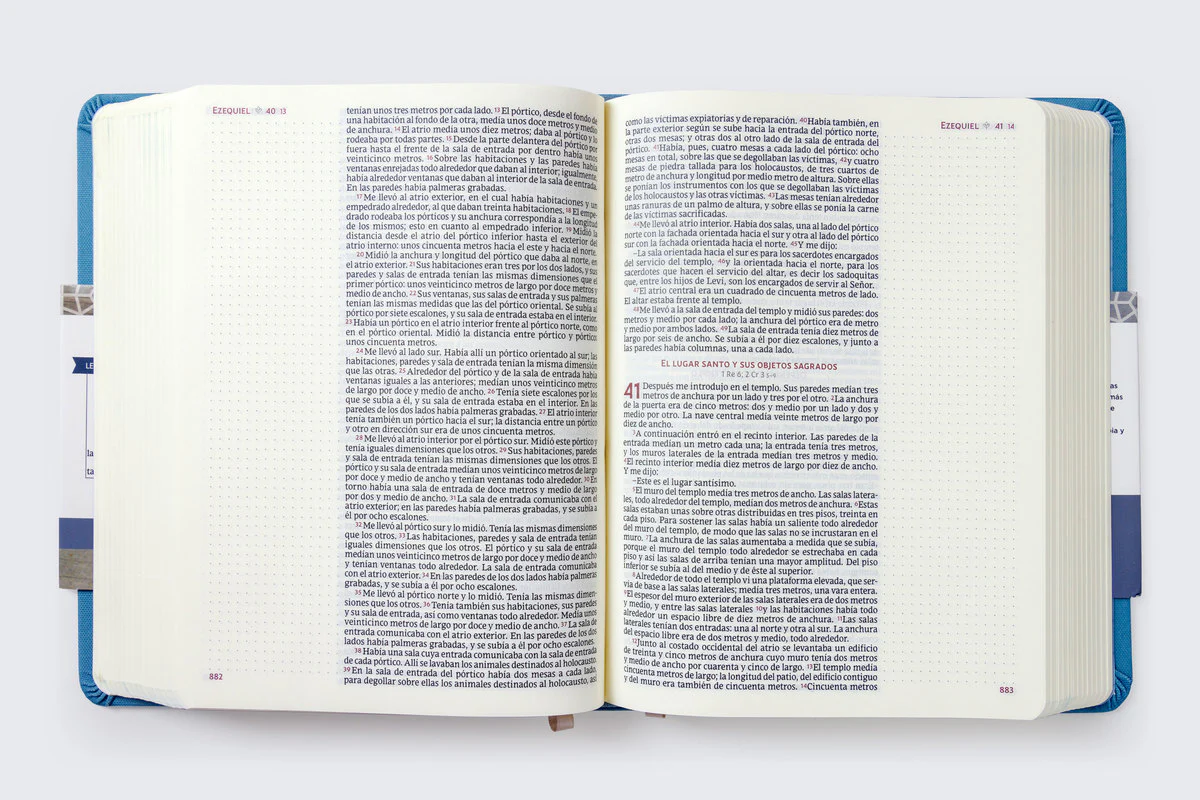 Biblia Católica de apuntes, Tapa dura/tela, Azul, Comfort Print - Image 11