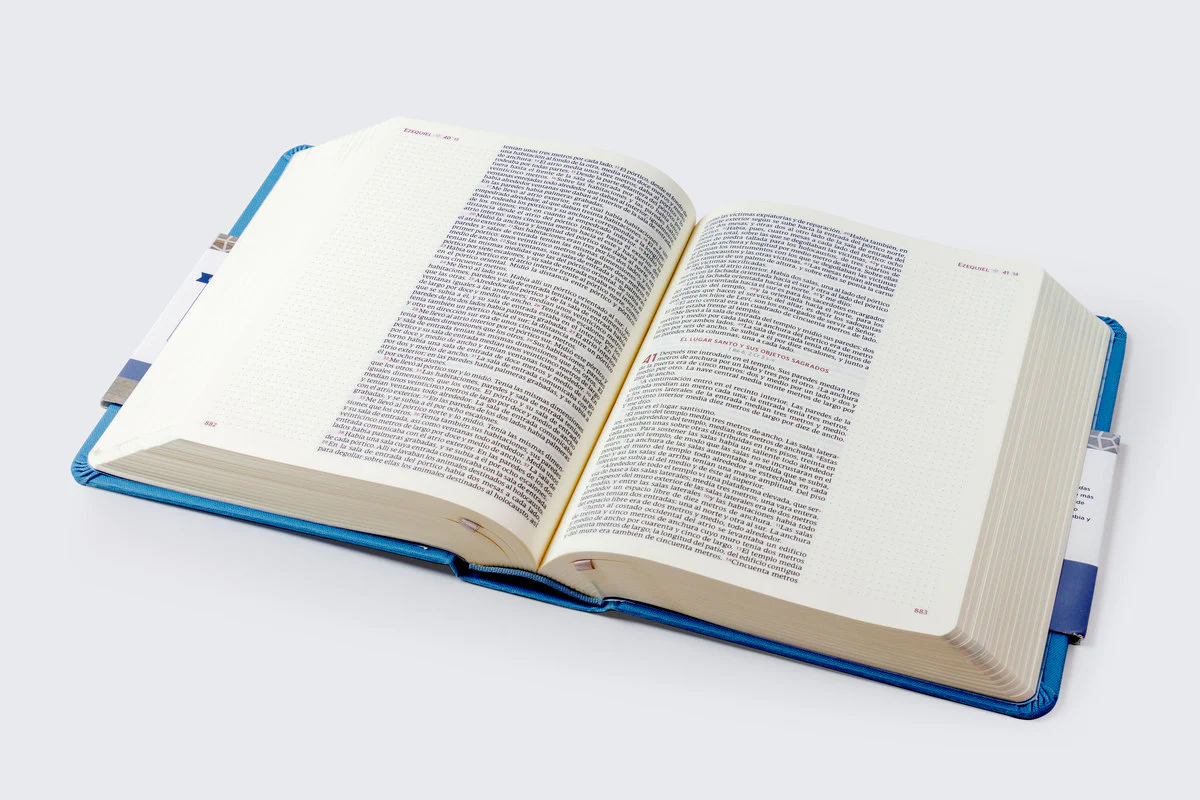 Biblia Católica de apuntes, Tapa dura/tela, Azul, Comfort Print - Image 8