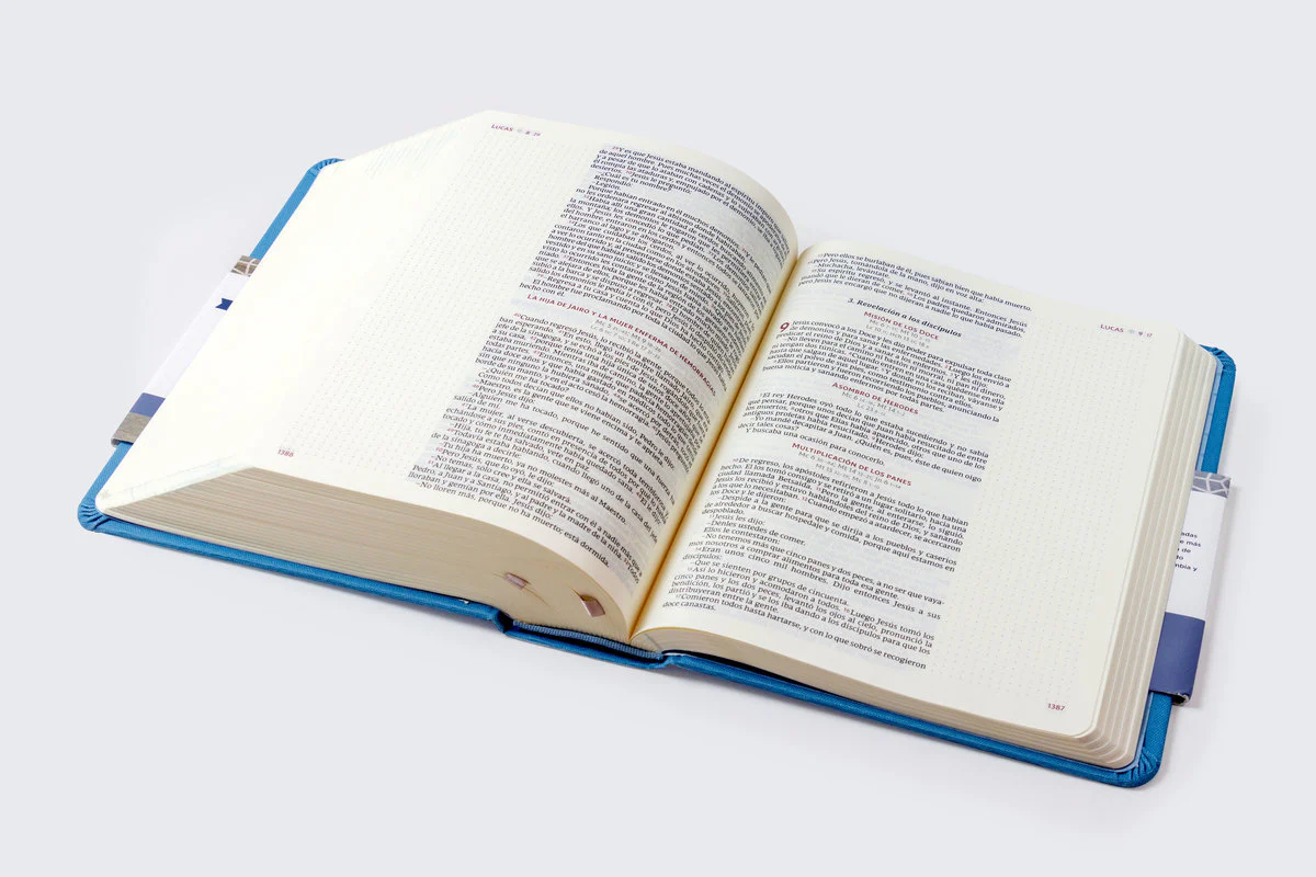 Biblia Católica de apuntes, Tapa dura/tela, Azul, Comfort Print - Image 9