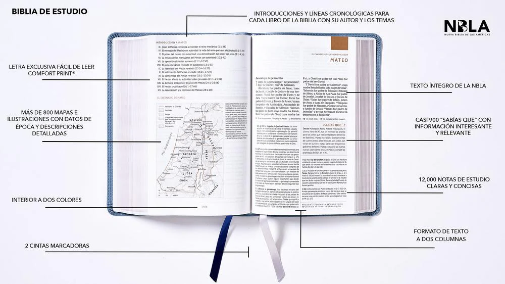 Biblia de Estudio NBLA, Interior a Dos Colores - Image 16