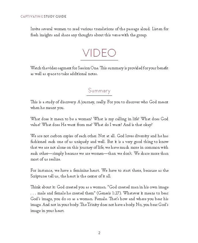 Captivating Bible Study Guide, Updated Edition: Unveiling the Mystery of a Woman’s Soul - Image 8