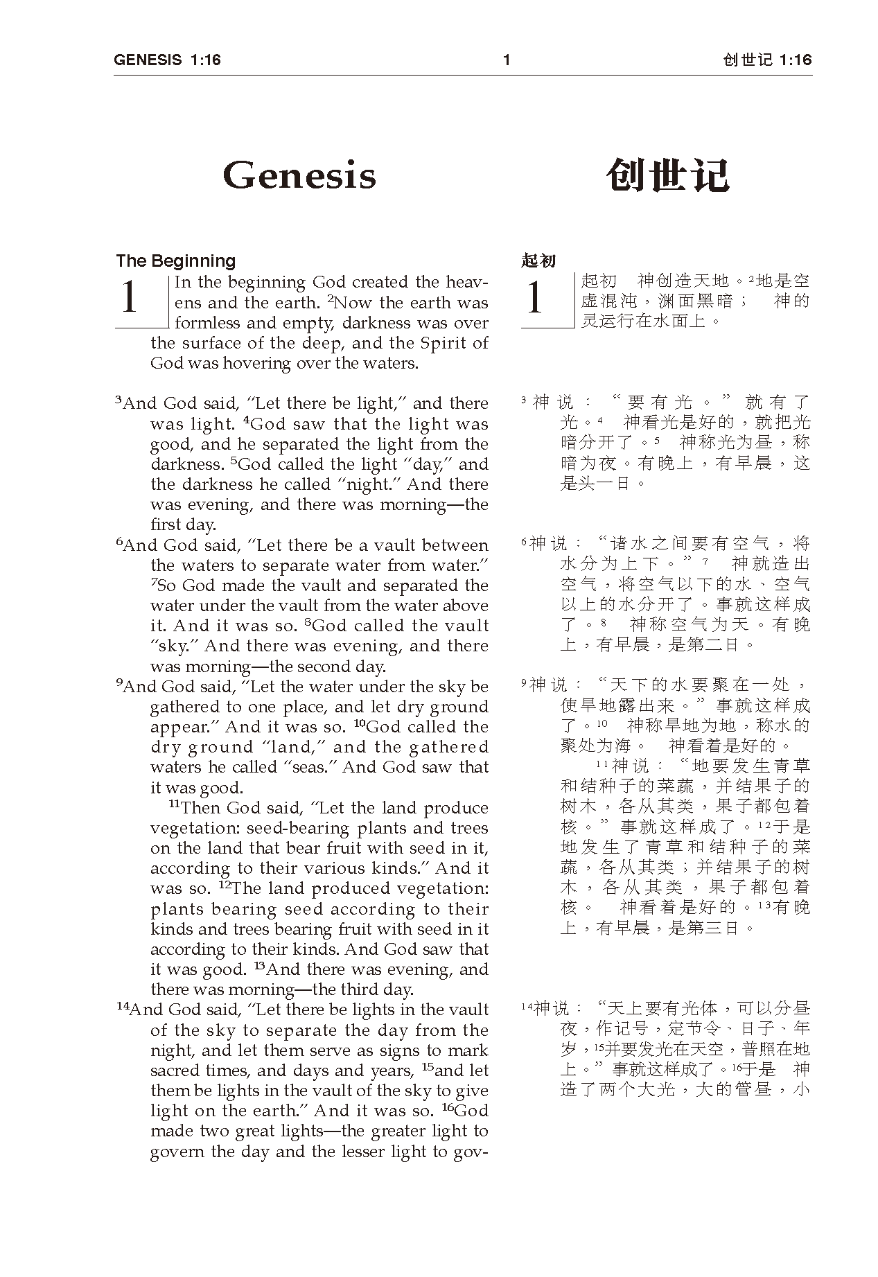 CUV (Simplified Script), NIV, Chinese/English Bilingual Bible - Image 6