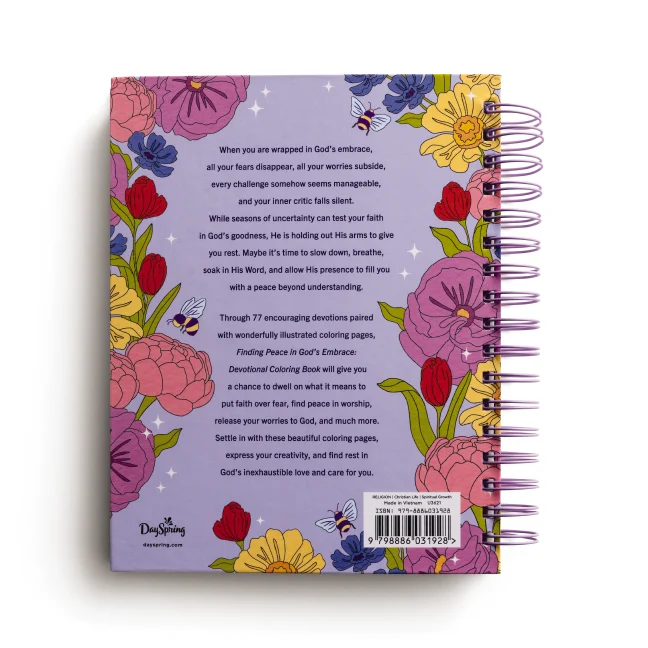 Finding Peace in God's Embrace: Devotional Adult Coloring Book (75 Daily Devotions and Coloring Pages to Quiet Your Soul) – The Perfect Gift for Christian Women - Image 6