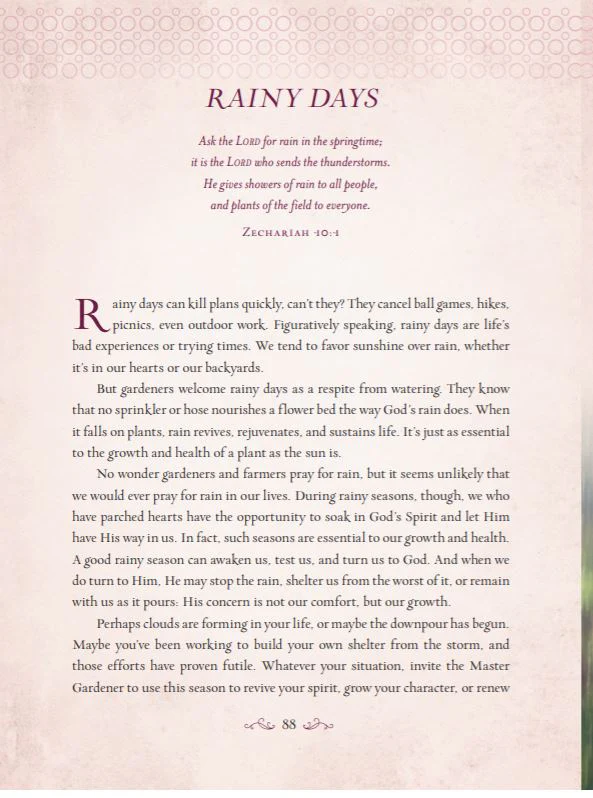 Devotions from the Garden: Finding Peace and Rest from Your Hurried Life (A 90-Day Devotional) - Image 7