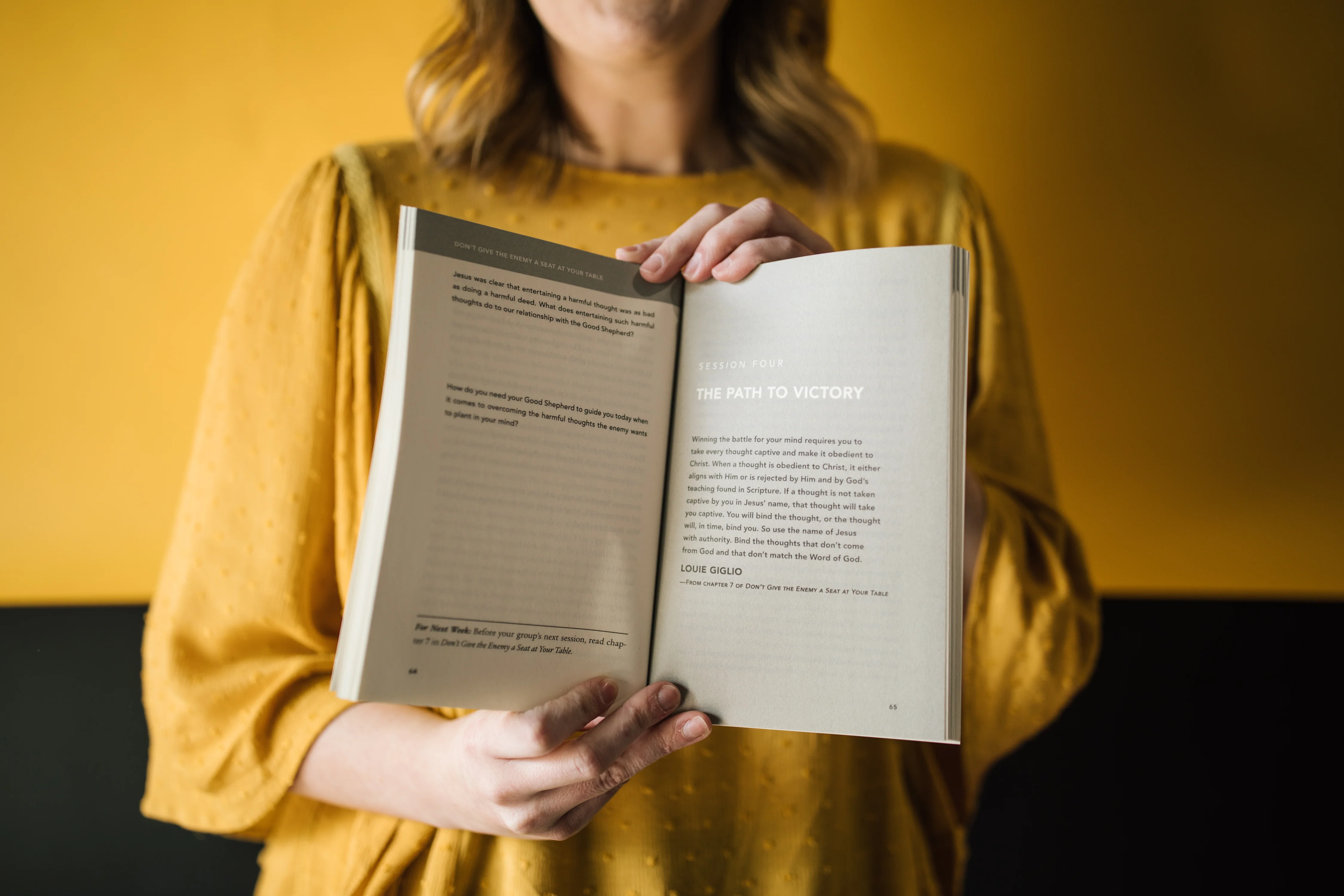 Don’t Give the Enemy a Seat at Your Table Study Guide + Book + Devotional Premium Bundle - Image 8