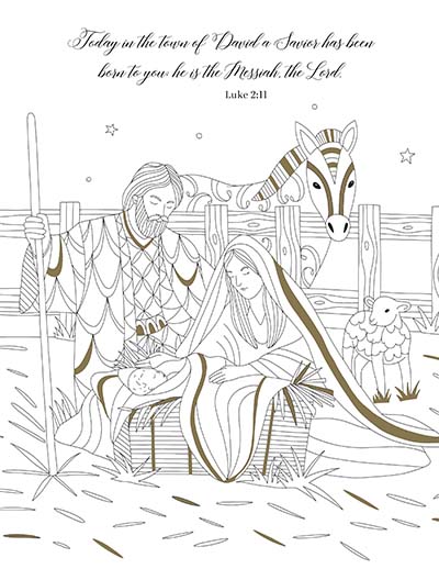 Good Tidings at Christmas: An Inspirational Coloring Book for Stress Relief and Creativity (Color and Read Scripture to Prepare Your Heart for the Advent Season) – The Perfect Christian Holiday Gift - Image 5