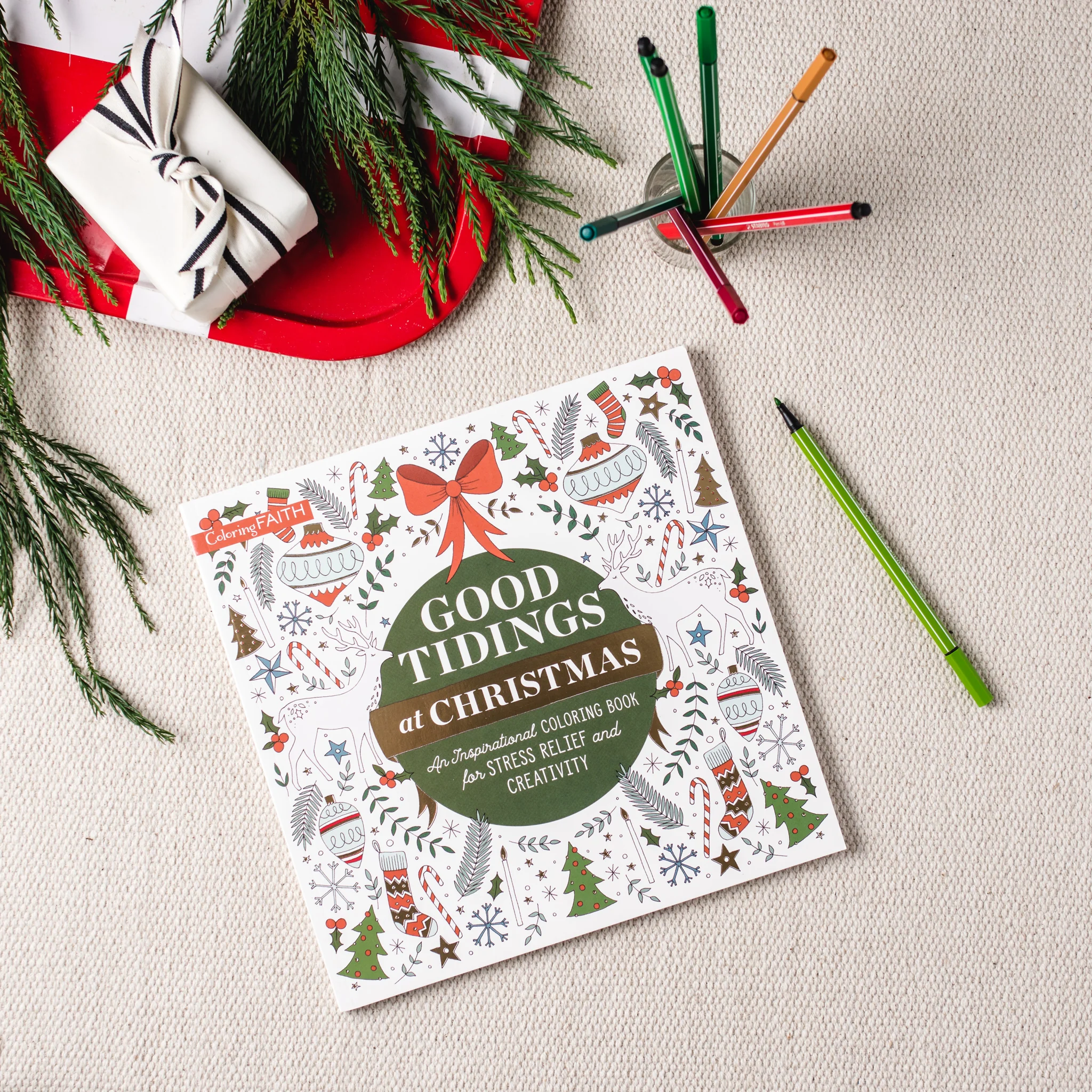 Good Tidings at Christmas: An Inspirational Coloring Book for Stress Relief and Creativity (Color and Read Scripture to Prepare Your Heart for the Advent Season) – The Perfect Christian Holiday Gift - Image 8
