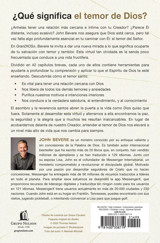 GranDIOSo: La manera asombrosa en que un sano temor de Dios transforma tu vida - Image 3
