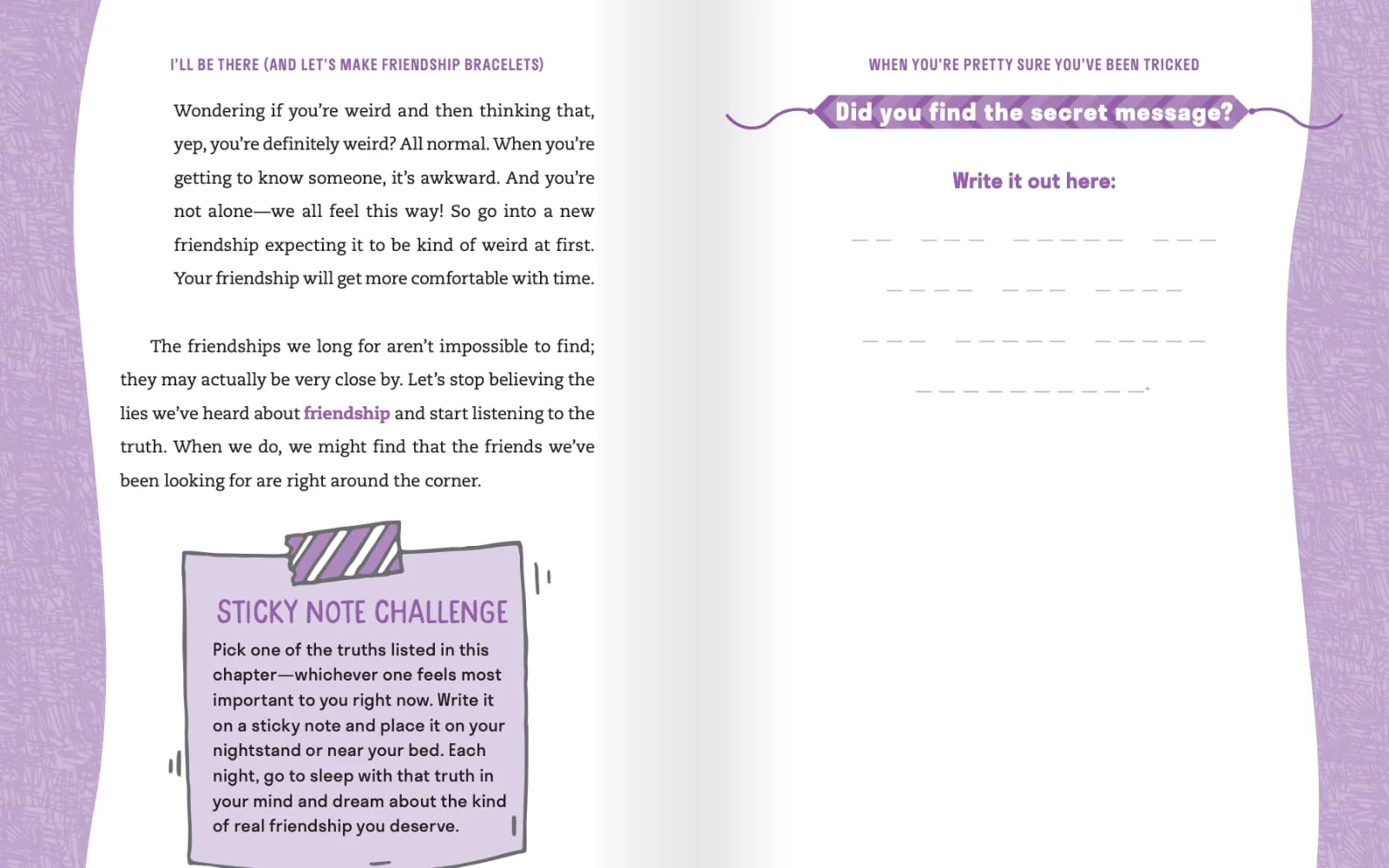 I'll Be There (And Let's Make Friendship Bracelets): A Girl's Guide to Making and Keeping Real-Life Friendships - Image 9