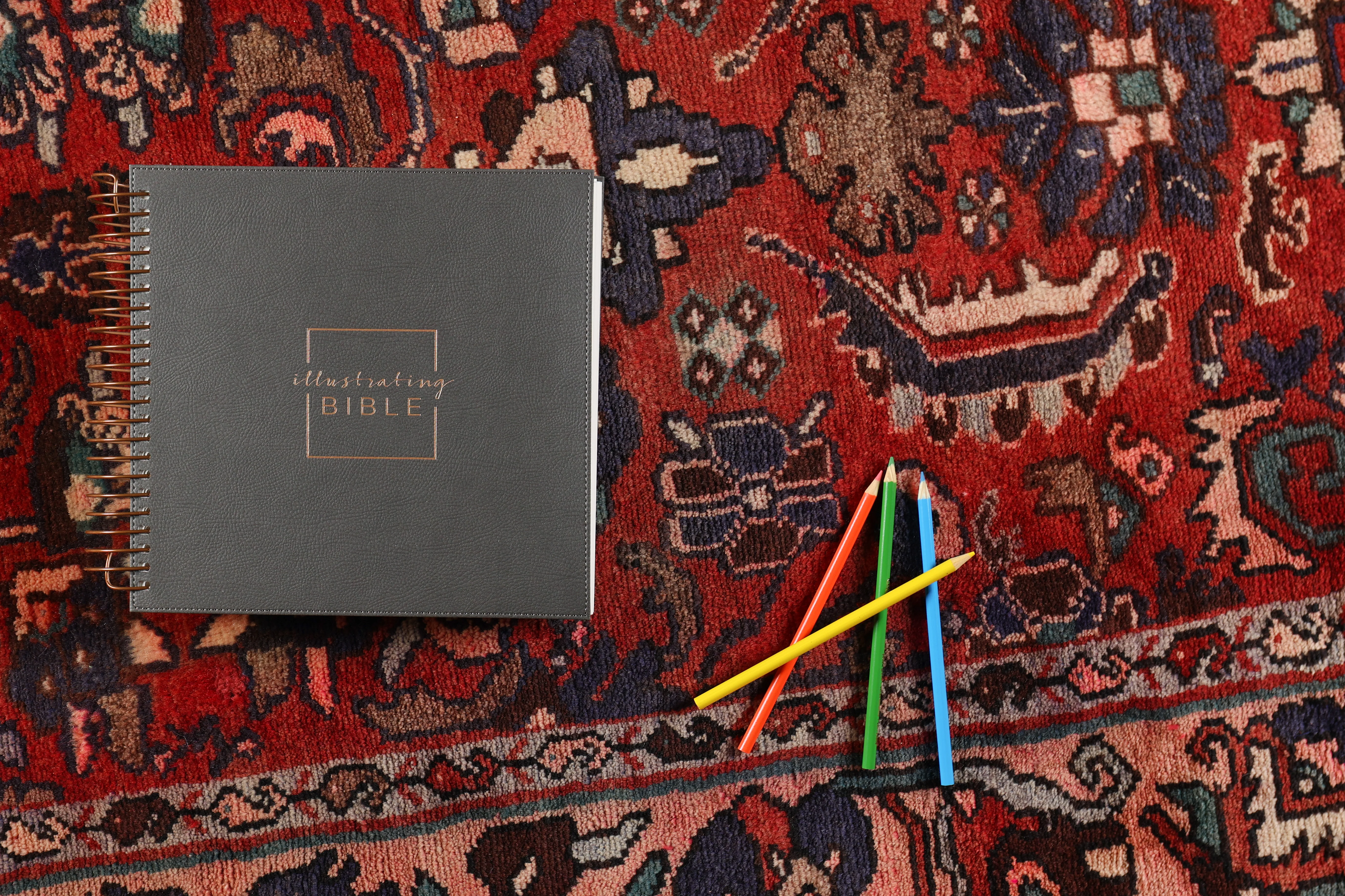 NIV, Spiral-bound Illustrating Bible, Softcover Spiral, Dark Gray: Draw, Write, and Reflect Your Way Through Scripture - Image 2