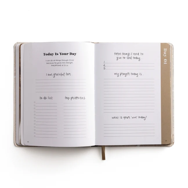 Inspirational Productivity Journal: You Are Strong & Courageous - Image 7
