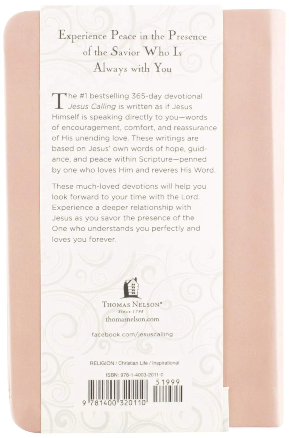 Jesus Calling, Pink Leathersoft, with Scripture References: Enjoying Peace in His Presence (A 365-Day Devotional) – The Perfect Christian Lent and Easter Gift for Women - Image 2