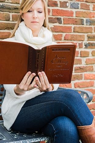 Jesus Calling, Large Text Brown Leathersoft, with Full Scriptures: Enjoying Peace in His Presence (A 365-Day Devotional) – The Perfect Christian Gift for Lent and Easter - Image 2