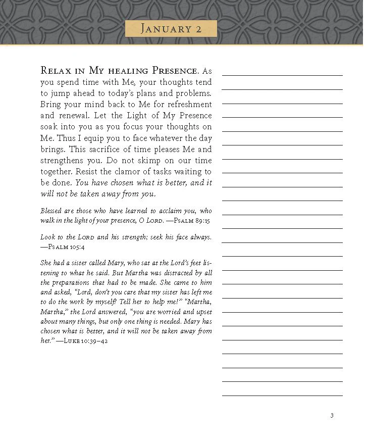 Jesus Calling Note-Taking Edition, Leathersoft, Black, with Full Scriptures: Enjoying Peace in His Presence (A 365-Day Devotional and Prayer Journal) – The Perfect Christian Gift for Lent and Easter - Image 11