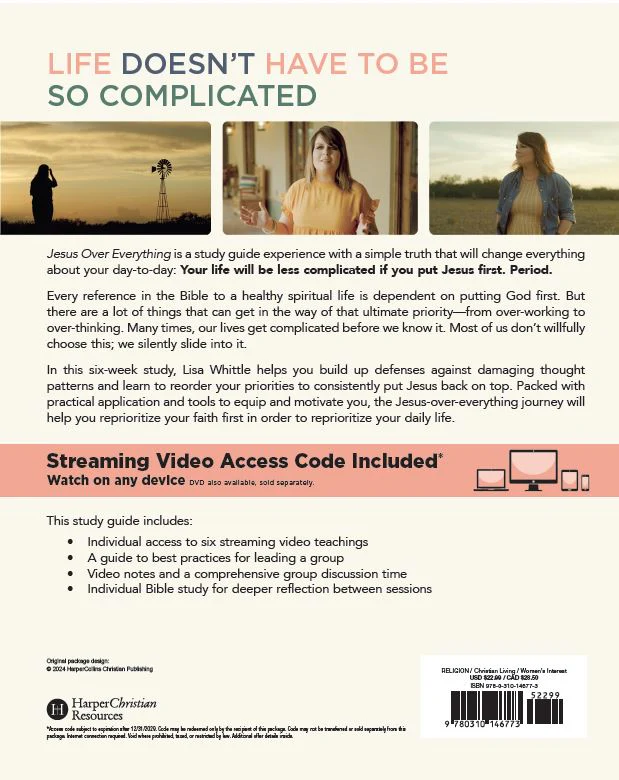 Jesus Over Everything Bible Study Guide plus Streaming Video, Updated Edition: Uncomplicating the Daily Struggle to Put Jesus First - Image 3