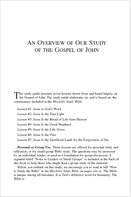 John: A Blackaby Bible Study Series - Image 3