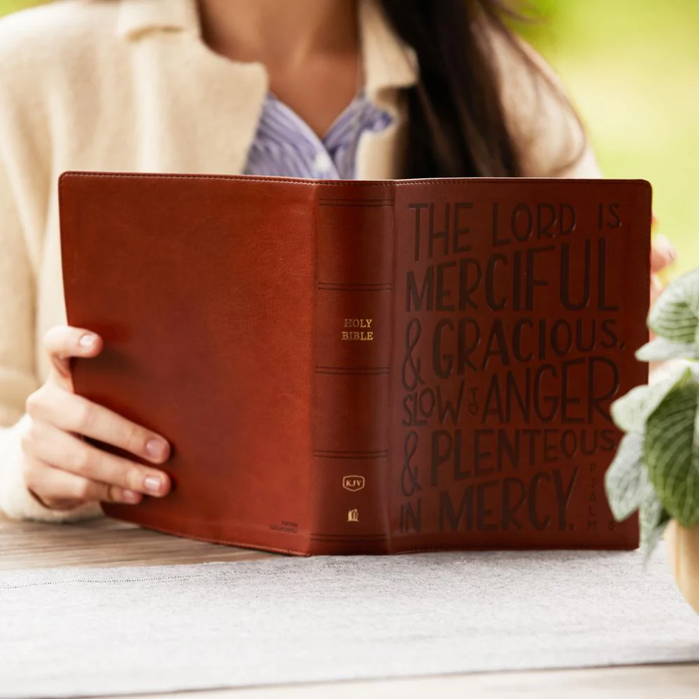 KJV, Journal Reference Edition Bible, Verse Art Cover Collection, Brown Leathersoft, Red Letter, Comfort Print: Let Scripture Explain Scripture. Reflect on What You Learn. - Image 10