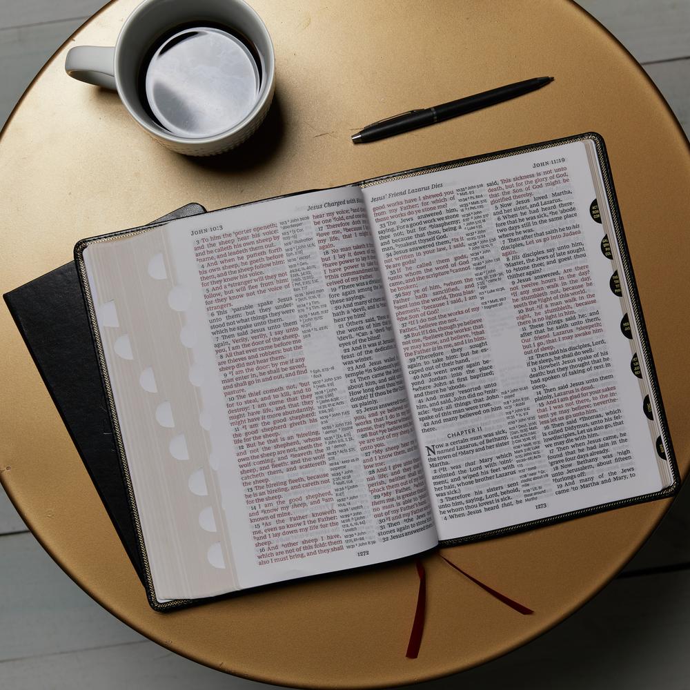 KJV Holy Bible Large Print Center-Column Reference Bible, 53,000 Cross References, Red Letter, Comfort Print - Image 50