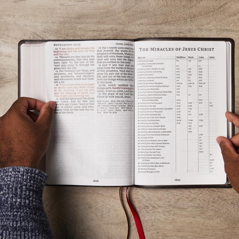 KJV, Reference Bible, Super Giant Print, Red Letter Edition, Comfort Print - Image 85