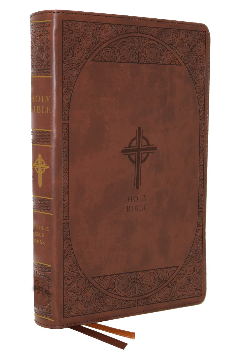NABRE, New American Bible, Revised Edition, Catholic Bible, Large Print Edition, Leathersoft, Brown, Thumb Indexed, Comfort Print: Holy Bible - Image 5
