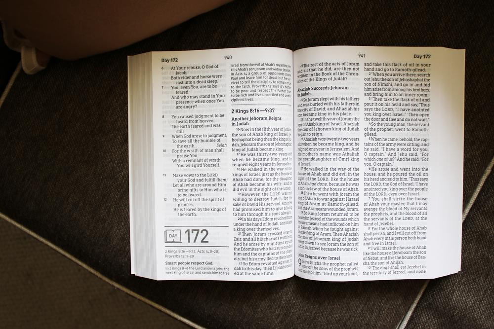 NASB, Daily Scripture, Super Giant Print, Paperback, White/Gold, 1995 Text, Comfort Print: 365 Days to Read Through the Whole Bible in a Year - Image 9