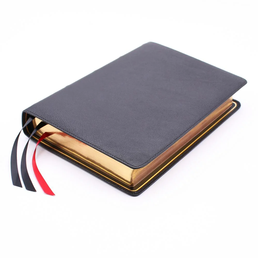 NASB, Single-Column Reference Bible, Wide Margin, Premium Goatskin Leather, Black, Premier Collection, Black Letter, 1995 Text, Art Gilded Edges, Comfort Print - Image 3