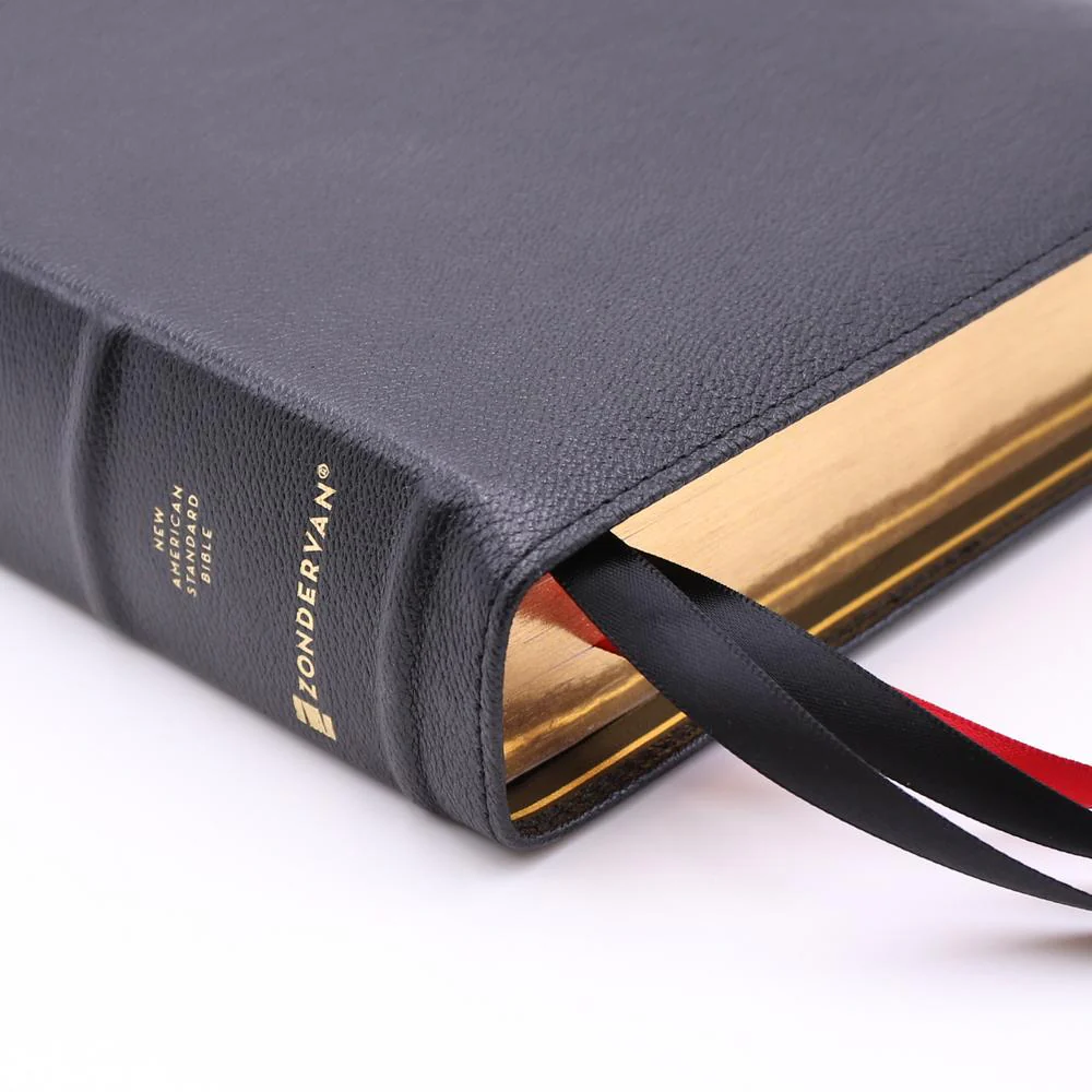 NASB, Single-Column Reference Bible, Wide Margin, Premium Goatskin Leather, Black, Premier Collection, Black Letter, 1995 Text, Art Gilded Edges, Comfort Print - Image 5
