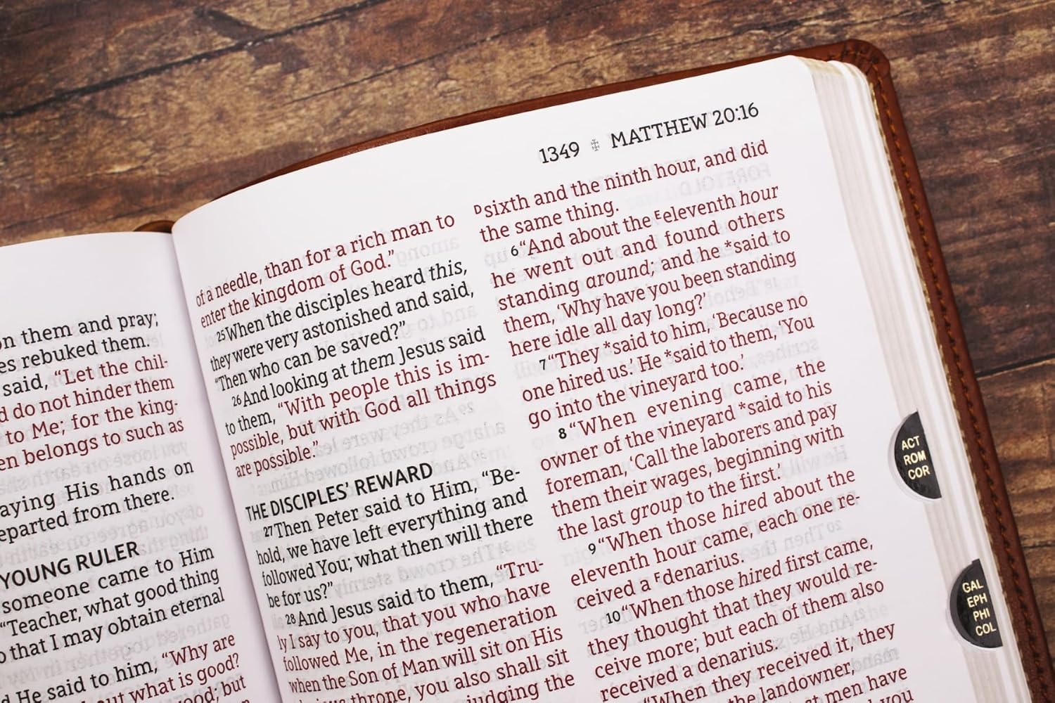 NASB, Personal Size Bible, Large Print, Red Letter, 1995 Text, Comfort Print - Image 65