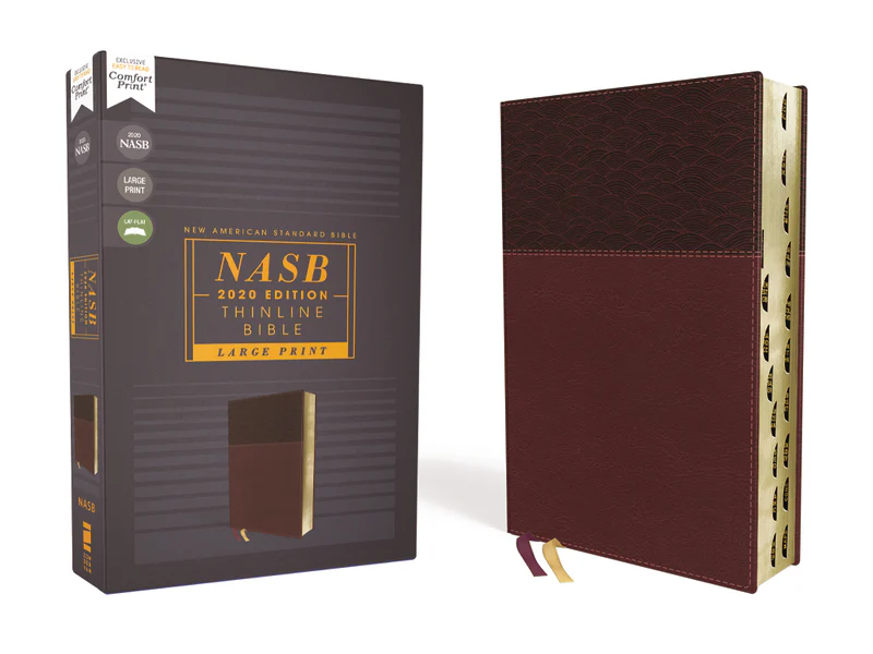 NASB, Thinline Bible, Large Print, Red Letter Edition, 2020 Text, Comfort Print