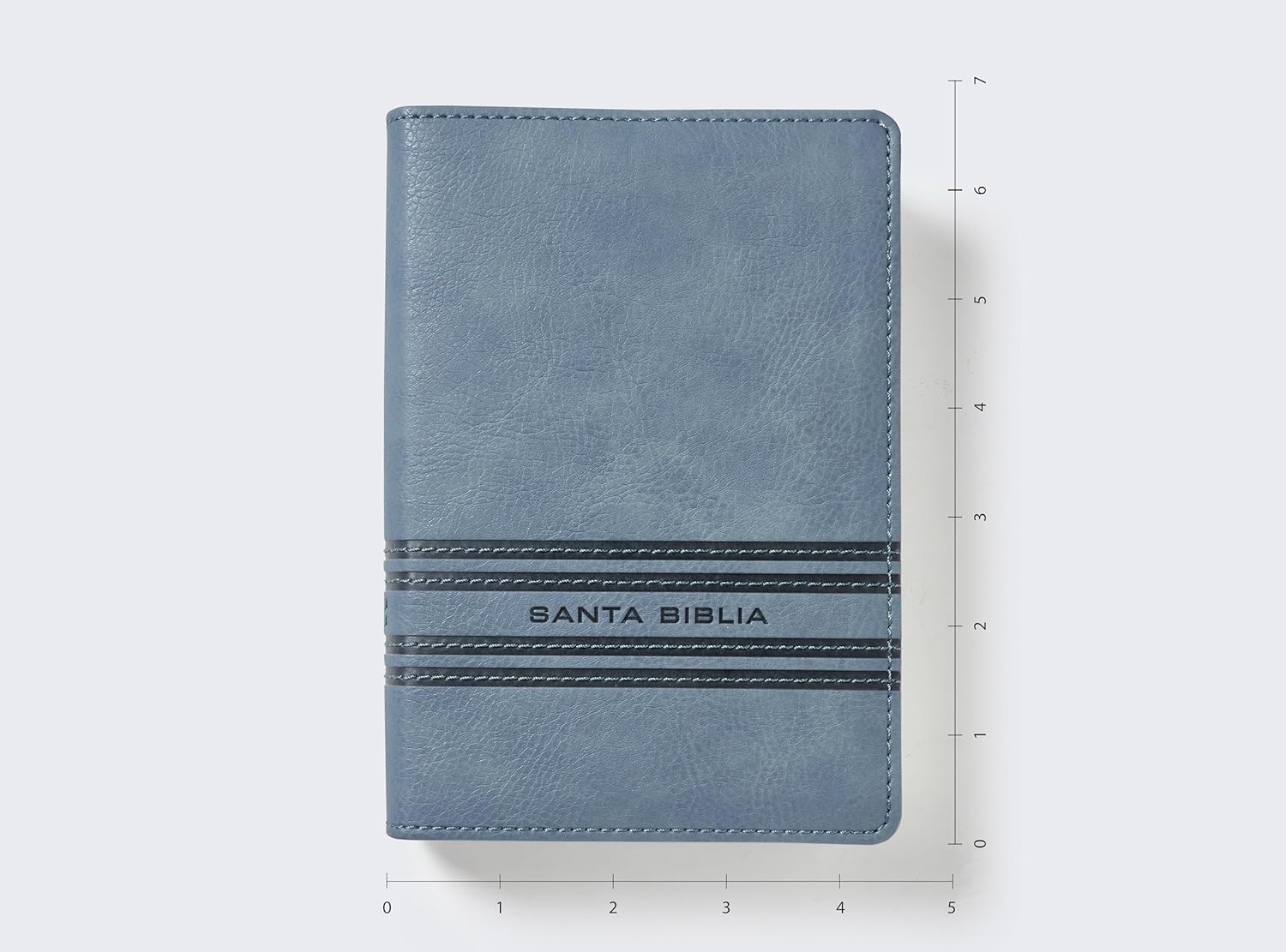 NBLA, Santa Biblia, Edición versificada, Tamaño bolsillo, Leathersoft, Gris, Palabras de Jesús en rojo, Comfort Print - Image 2