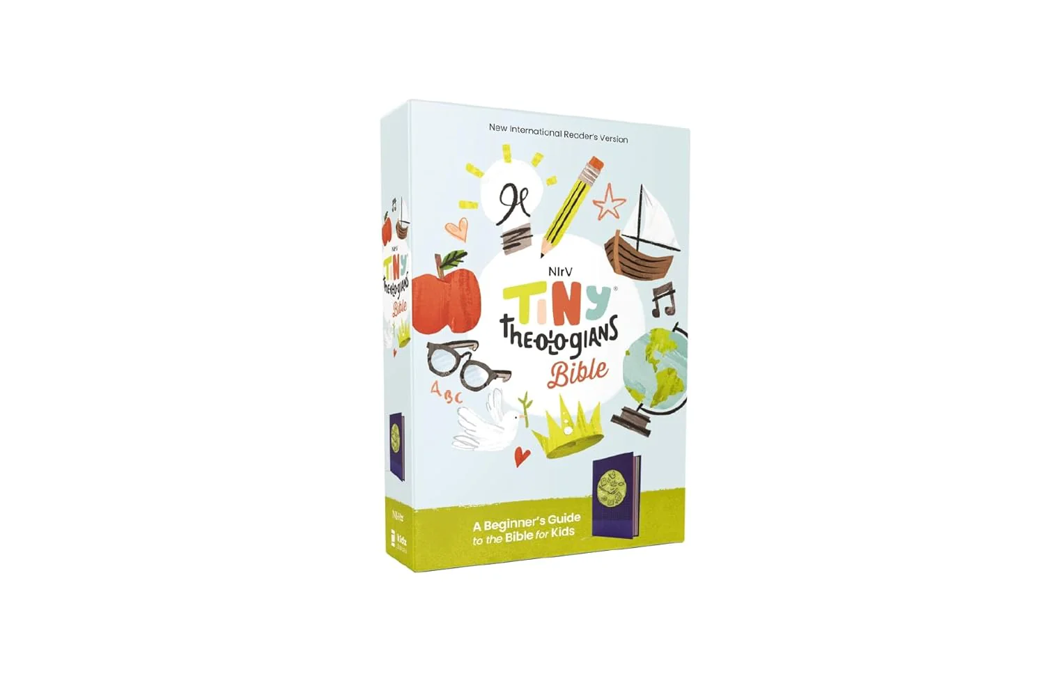 NIrV, Tiny Theologians Bible, Leathersoft over Board, Pink, Comfort Print: A Beginner’s Guide to the Bible – for Kids