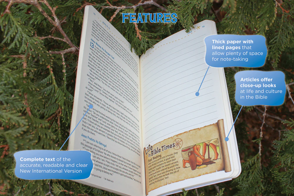 NIV, Adventure Bible Field Notes, John, Paperback, Comfort Print: My First Bible Journal - Image 8