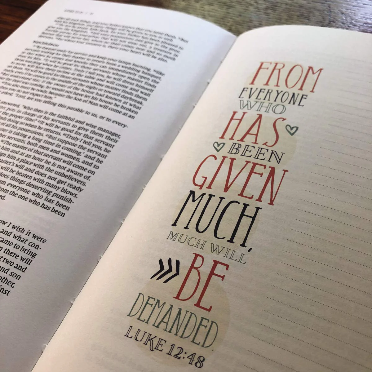 NIV, Beautiful Word Bible Journal, Luke, Comfort Print - Image 3
