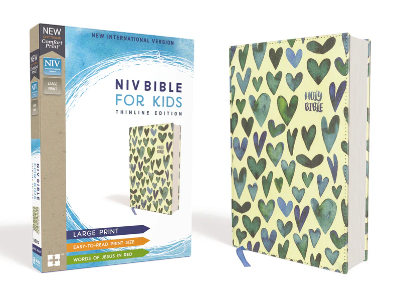 NIV, Bible for Kids, Large Print, Red Letter Edition, Comfort Print: Thinline Edition