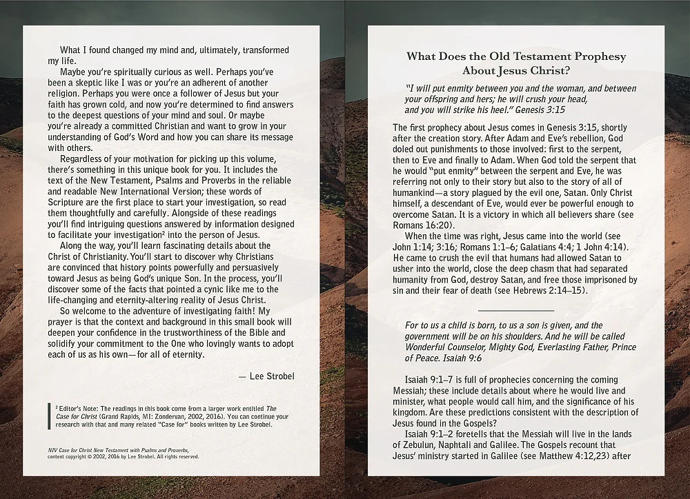 NIV, Case for Christ New Testament with Psalms and Proverbs, Pocket-Sized, Paperback, Comfort Print: Investigating the Evidence for Belief - Image 6