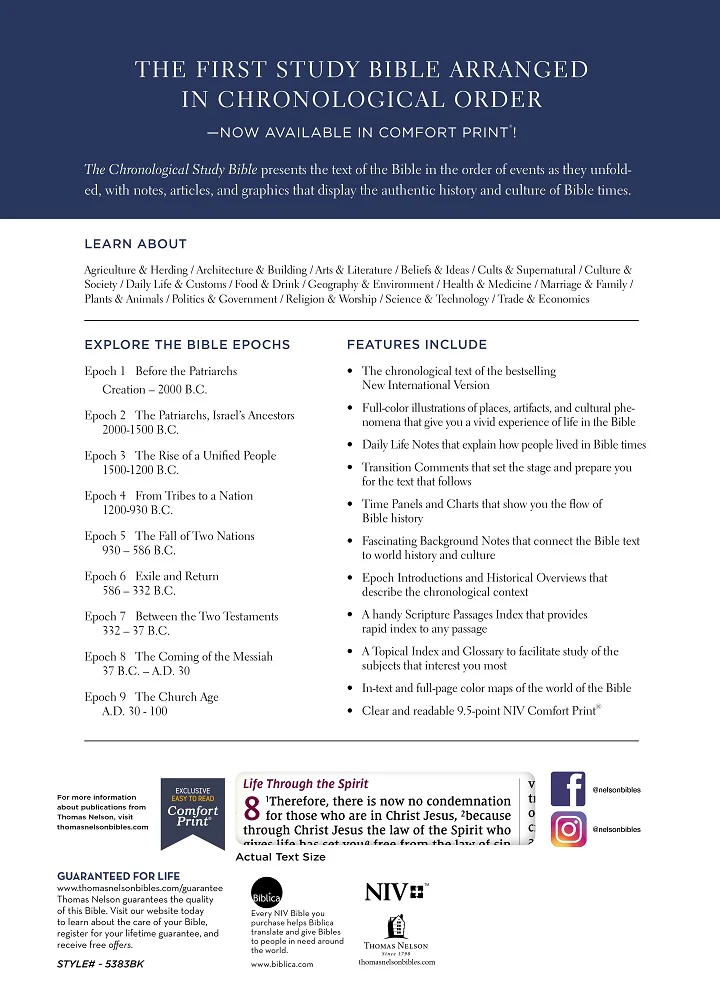 NIV, Chronological Study Bible, Comfort Print: Holy Bible, New International Version - Image 26