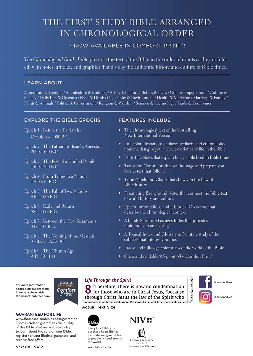 NIV, Chronological Study Bible, Comfort Print: Holy Bible, New International Version - Image 27