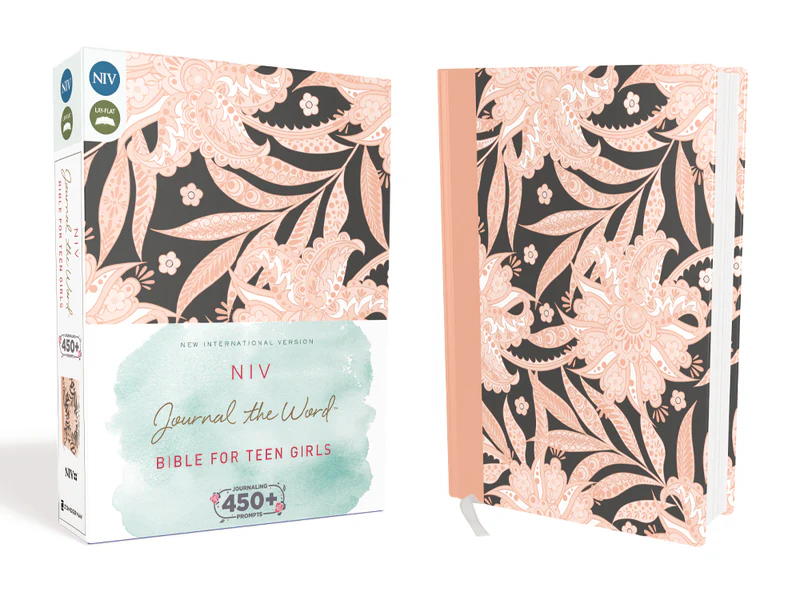 NIV, Journal the Word Bible for Teen Girls, Red Letter Edition: Includes Over 450 Journaling Prompts!