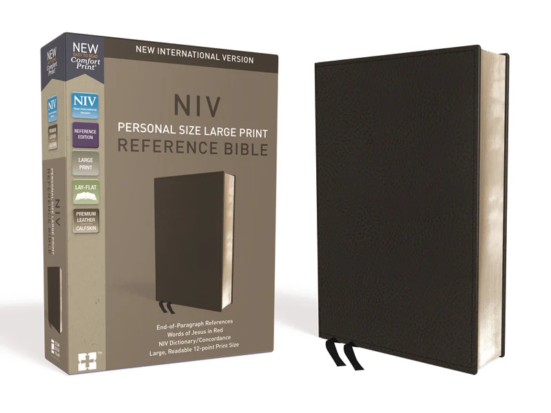 NIV, Personal Size Reference Bible, Large Print, Red Letter Edition, Comfort Print - Image 3