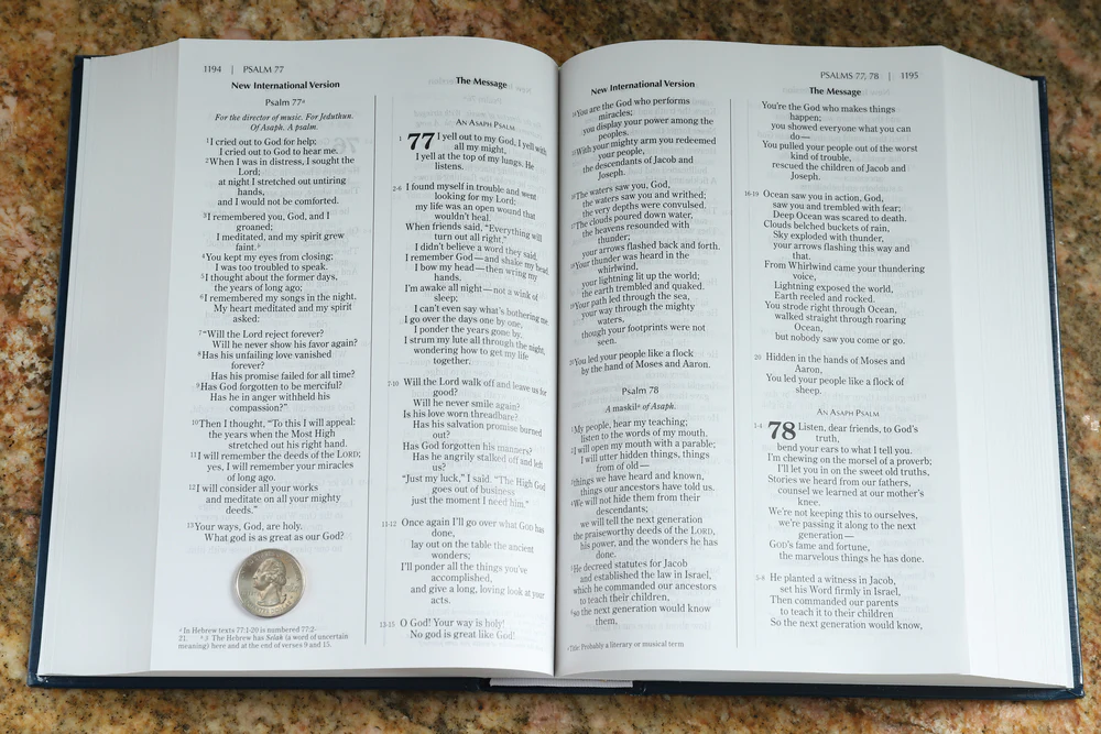 NIV, The Message Side-by-Side Bible: Two Bible Versions Together for Study and Comparison - Image 4
