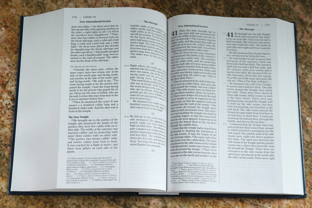 NIV, The Message Side-by-Side Bible: Two Bible Versions Together for Study and Comparison - Image 6