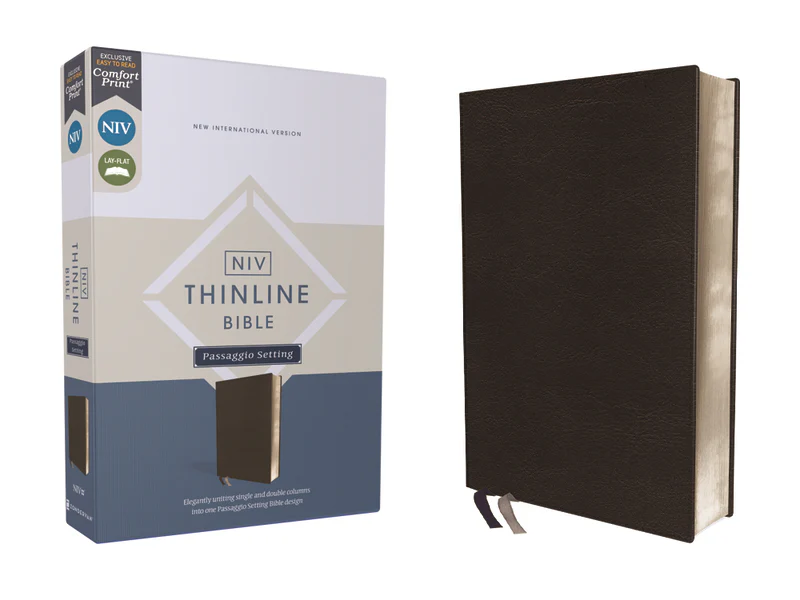 NIV, Thinline Bible, Passaggio Setting, Red Letter Edition, Comfort Print: Elegantly uniting single and double columns into one Passaggio Setting Bible design