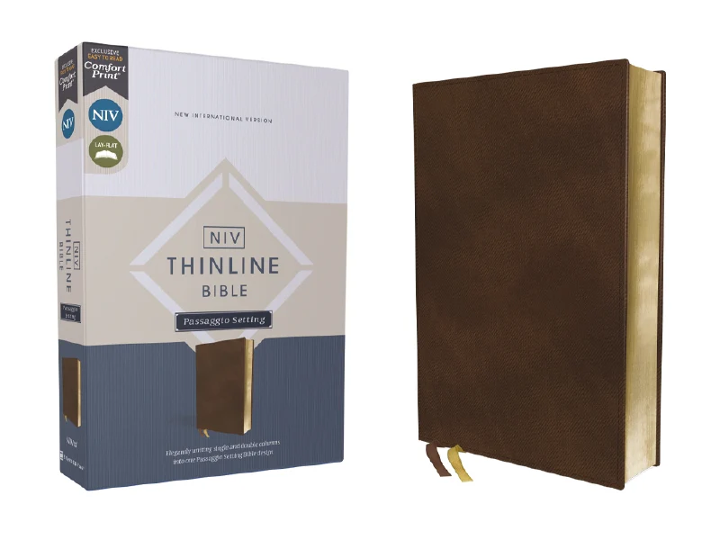 NIV, Thinline Bible, Passaggio Setting, Red Letter Edition, Comfort Print: Elegantly uniting single and double columns into one Passaggio Setting Bible design - Image 10