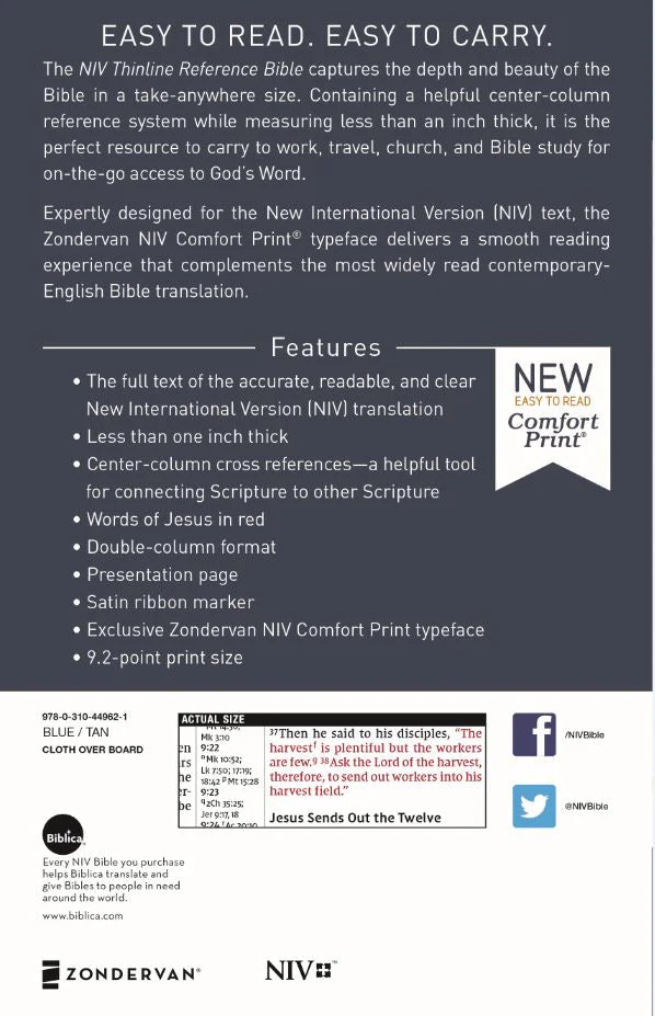 NIV, Thinline Reference Bible, Leathersoft, Red Letter, Comfort Print - Image 83