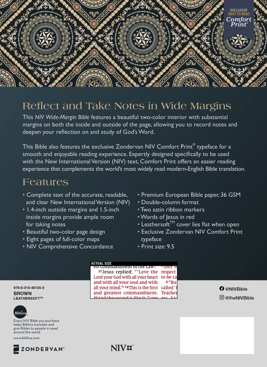 NIV, Wide Margin Bible, Red Letter Edition, Comfort Print - Image 18