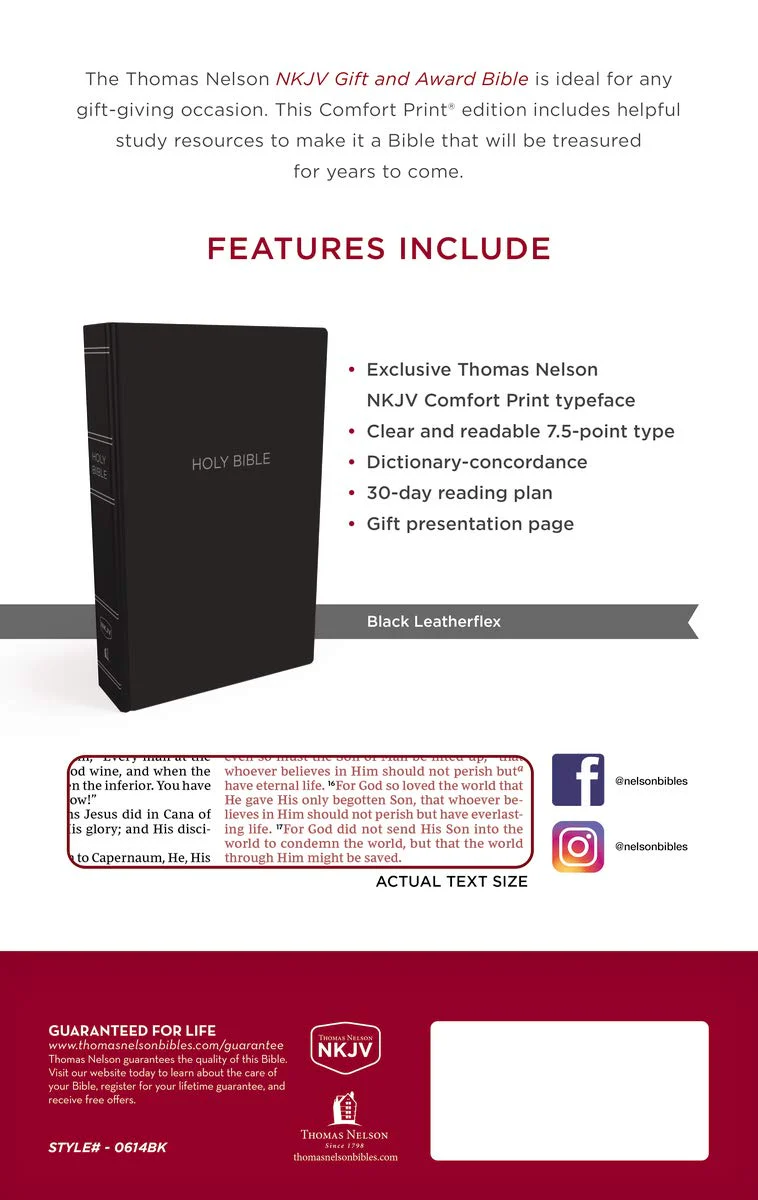 NKJV, Gift and Award Bible, Red Letter Edition, Comfort Print: Holy Bible, New King James Version - Image 9
