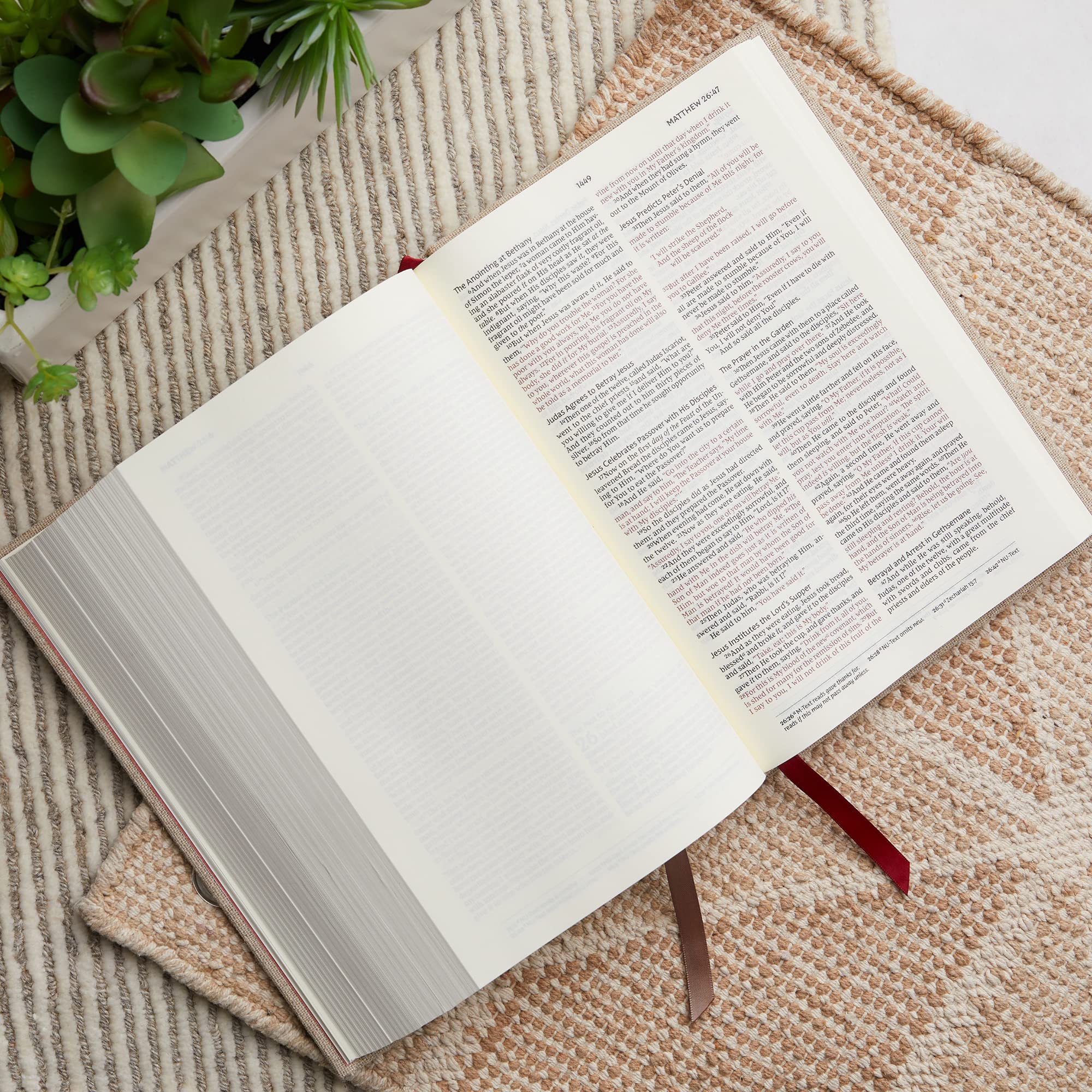 NKJV, Interleaved Bible, Journal Edition, Red Letter, Comfort Print: The Ultimate Bible Journaling Experience - Image 25