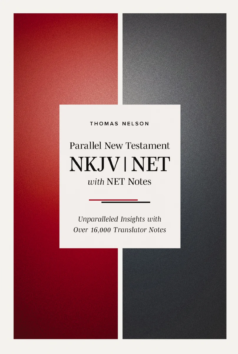 NKJV-NET Parallel New Testament with NET Translators' Notes, Hardcover, Red Letter, Comfort Print: Unparalleled Insights with over 16,000 Translator Notes
